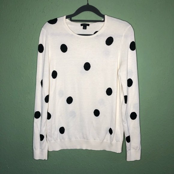 Ann Taylor Sweaters - Ann Taylor Polka Dot Sweater Size Large